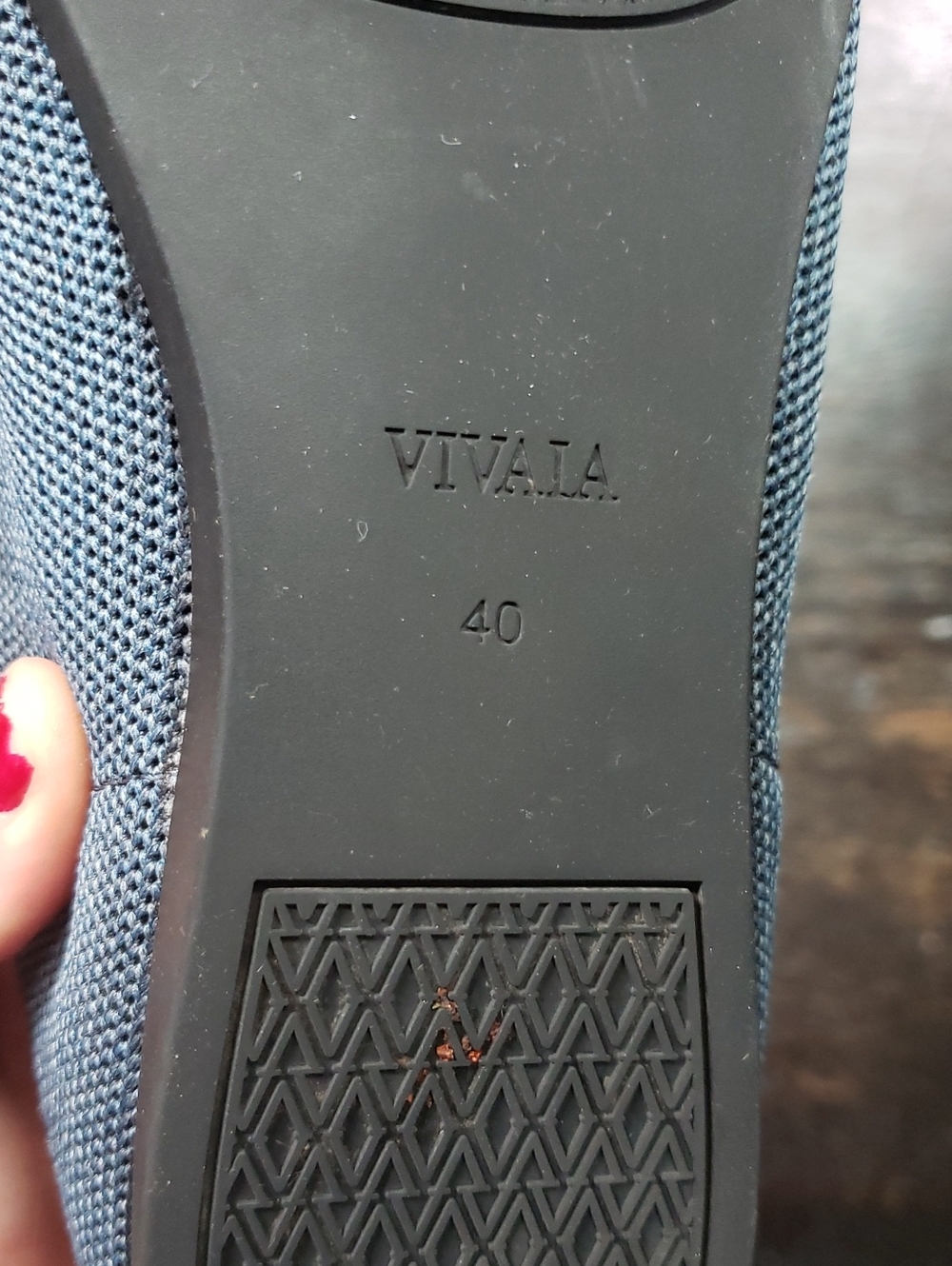 Vivaia Pointed Toe Denim Blue Loafer Size 40 9 - Picture 2 of 4